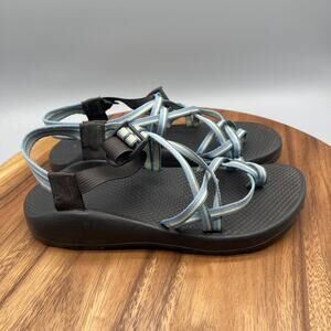 Chaco ZX2 Sandals Womens Size 10 Blue Vibram Strappy Hiking Outdoor Water Shoes